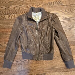 Rare Mackage lamb leather jacket size M